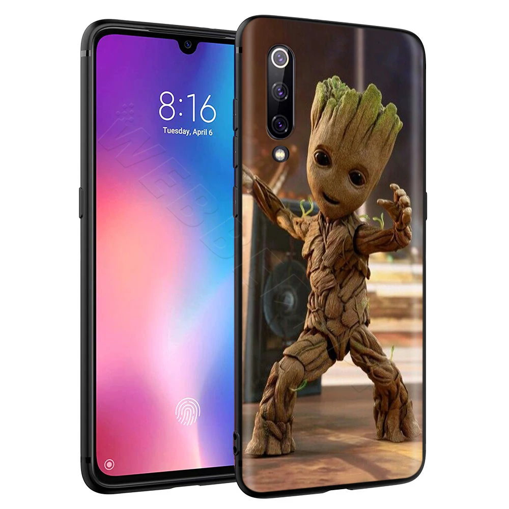 Хранители Groot чехол с принтом Marvel для спортивной камеры Xiao mi Red mi Note 8 mi, возраст 3, 6, 8, 9, A1 A2 A3 8A 6X9 T CC9 Lite SE Pro Max F1 10