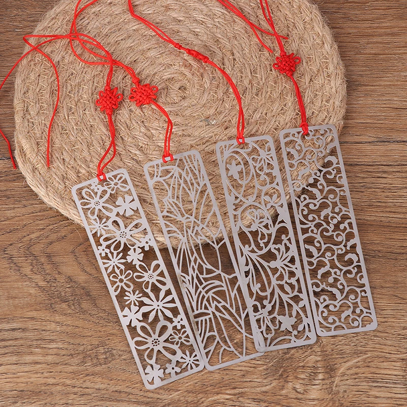 1 шт. креативные Цветочные Полые закладки металлические канцелярские подарки| |