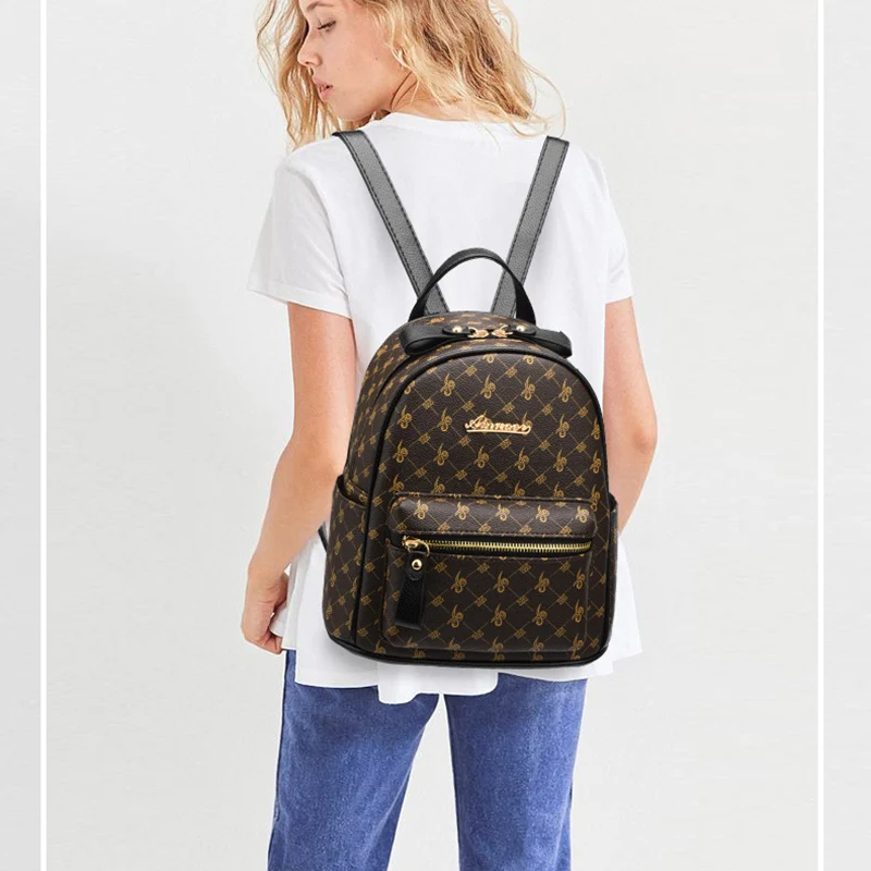 Роскошный дизайнерский женский рюкзак от известного бренда для девушек, винтажный высококачественный рюкзак из искусственной кожи, рюкзак