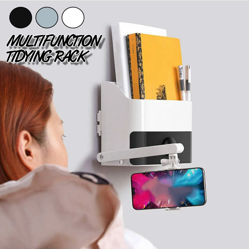 

Multifunction Wall Bedside Tidying Rack Storage Organizer With Phone Holder Hanger Rack Coat Organizer Tool