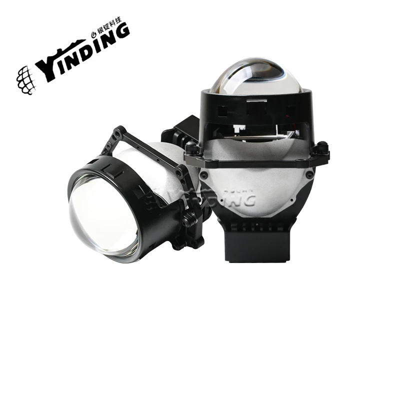 2 шт. YINDING yyds 52-60 Вт 9-30 в двойной светодиодный объектив проектора линзы 1 4500LM 5800-6200K