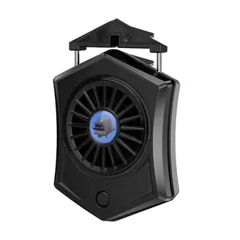 

Mobile Phone Cooler Cooling Fan Holder Stand Power Bank Gamepad For Cell Phonescellphone Universal Black
