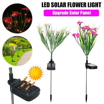 

Flower Solar Light Colorful LED Decorative Outdoor Lawn Lamp Home Garden IP65 Waterproof Fake Flower LED Night Light Landscape