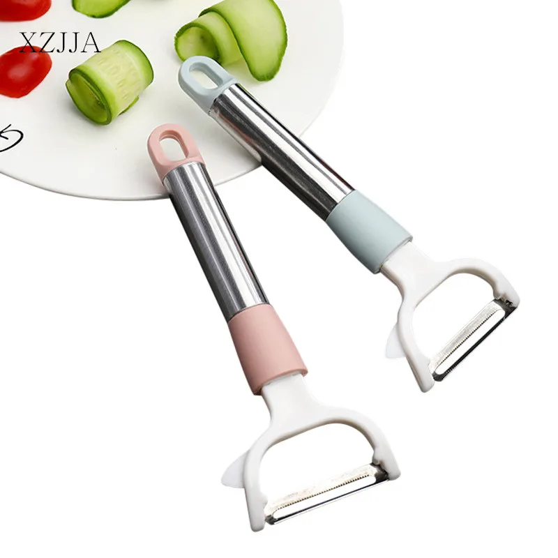 XZJJA Multi-function Stainless Steel Vegetable Fruit Peeler Kitchen Potato Carrots Cucumber Slicer Knife Kitchen Accessories