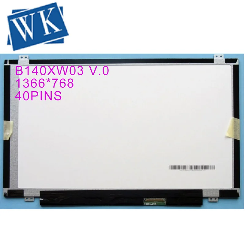 Бесплатная доставка новая заводская цена 1366x768 LVDS 40 контактов 14-дюймовая