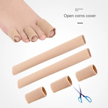 1Pcs Silicone Cover Cut Fabric Toe Separator Spacer Tube Sleeve Cap Valgus Corrector Hammer Protector Finger Foot Care Pedicure 2