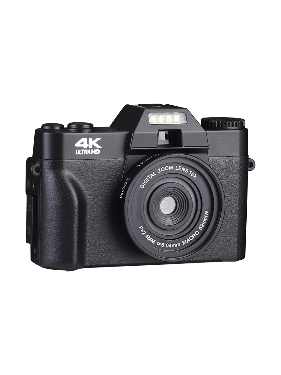 KOMERY Digital Camera 4K Camera 3.0 Inch LCD Flip Screen Video Camera 16X Digital Zoom HD Output Support WiFi Selfie Cam-4