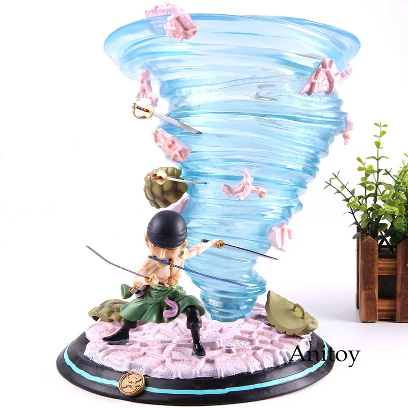 

Anime One Piece GK Statue Roronoa Zoro Figure Zoro Tornado One Piece Action Figure PVC Collectible Model Toy 34cm