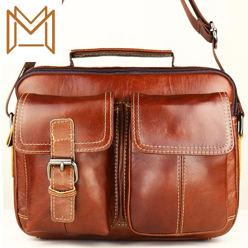 

2019 Really Leisure Time Man Trend Head Layer Cowhide Single Shoulder Package Envelope