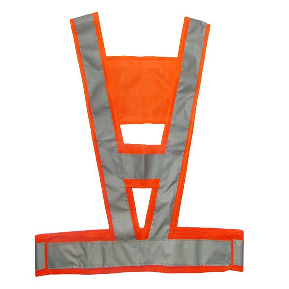 

Men Women Traffic High Visibility Reflective Adjustable Portable V Shaped Comfortable Outdoor Easy Clean Protective Safety Vest