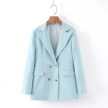 

Women Casual Spring Autumn Blazer 4 Colors Solid Female Outwear Basic Jacket Ladies Suit