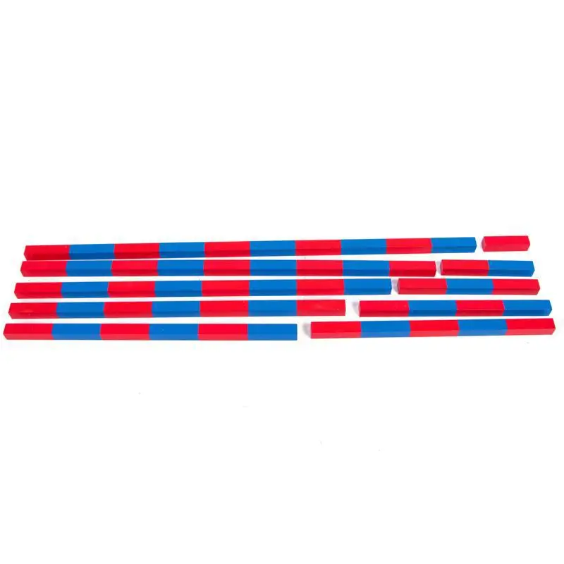 

Montessori Early Childhood Infants Number Rods Age of 3-5 Teaching Aids Children Cognitive Mathematics Product Wooden Toys