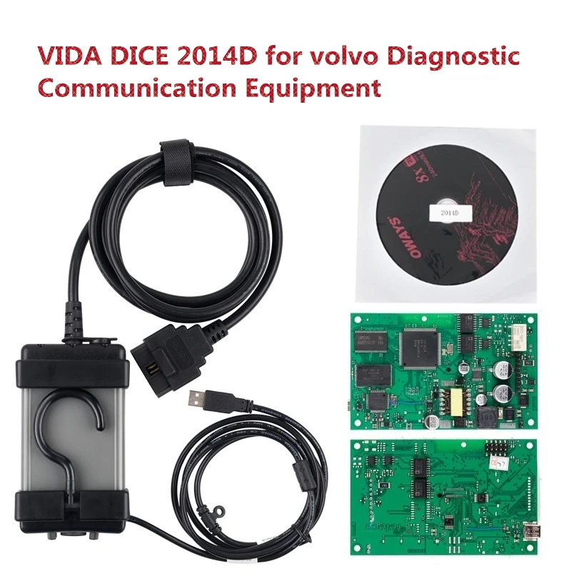 

VIDA DICE For Volvo Dice 2014D Diagnostic Tool Multi-Language for volvo vida dice Add Cars To 2015 Green Board OBD diagnostic