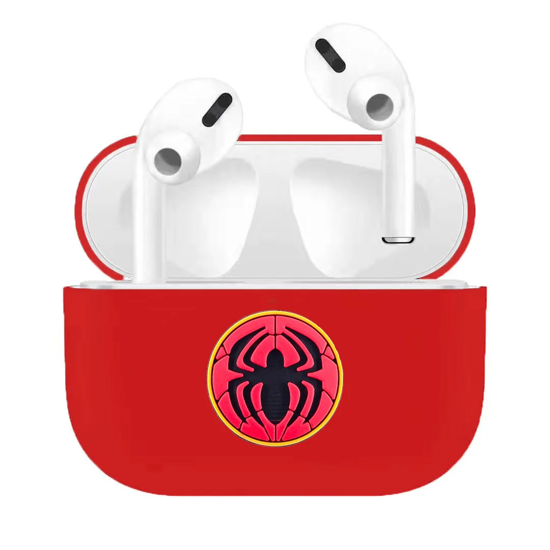 Милый мультяшный чехол для AirPods 3, bluetooth-наушники, силиконовый защитный чехол с милым рисунком для AirPods Pro, аксессуары - Цвет: Розово-красный