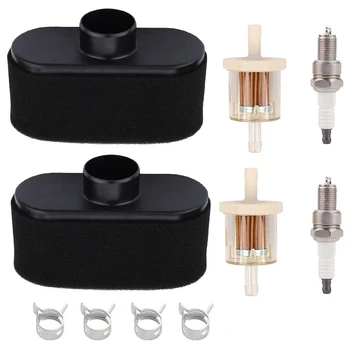 

Lawn Mower Accessory Kit, Air Filter Fuel Filter Spark Plug Kit, Suitable for Kawasaki 11013-7046 FR651V FR691V