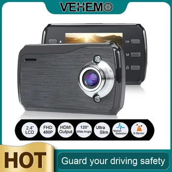 

☆VEHEMO ☆ 2020 Ultrathin Dash Camera Digital 2.4 Inch Car DVR Driving Recorder Camera Vehicle Video Recorder G-Sensor