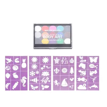 

5 Colors Water Soluble Body Paint Pigments Makeup Face Painting Kit With Brush For Christmas Fancy Carnival Party