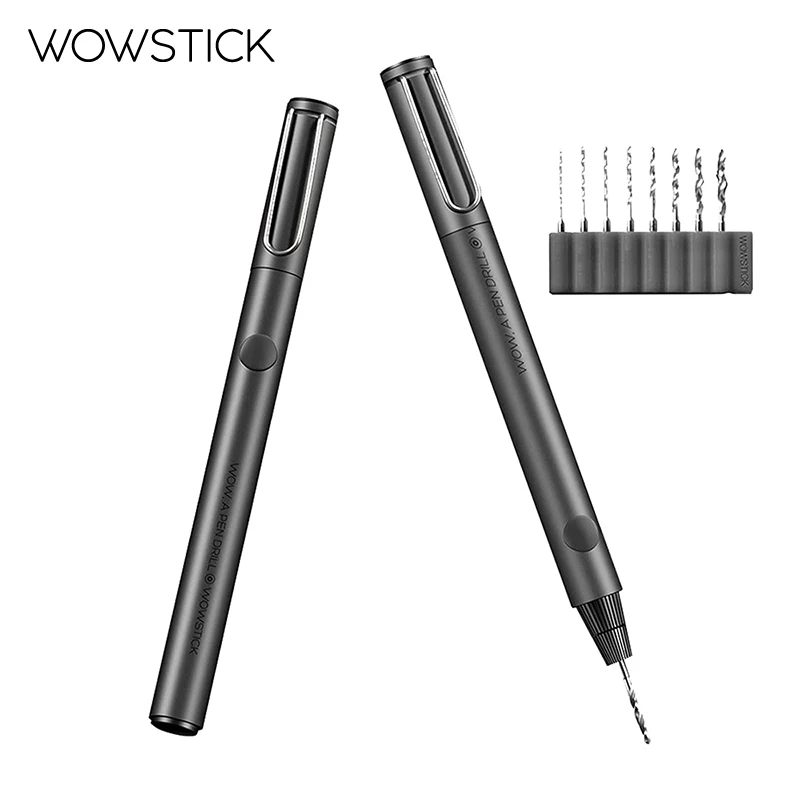 

Wowstick Portable Mini DIY Electric Drill Kit with 8 Bits Rechargeable Electric Rotary Drill for Board Plastic Aluminum Coin
