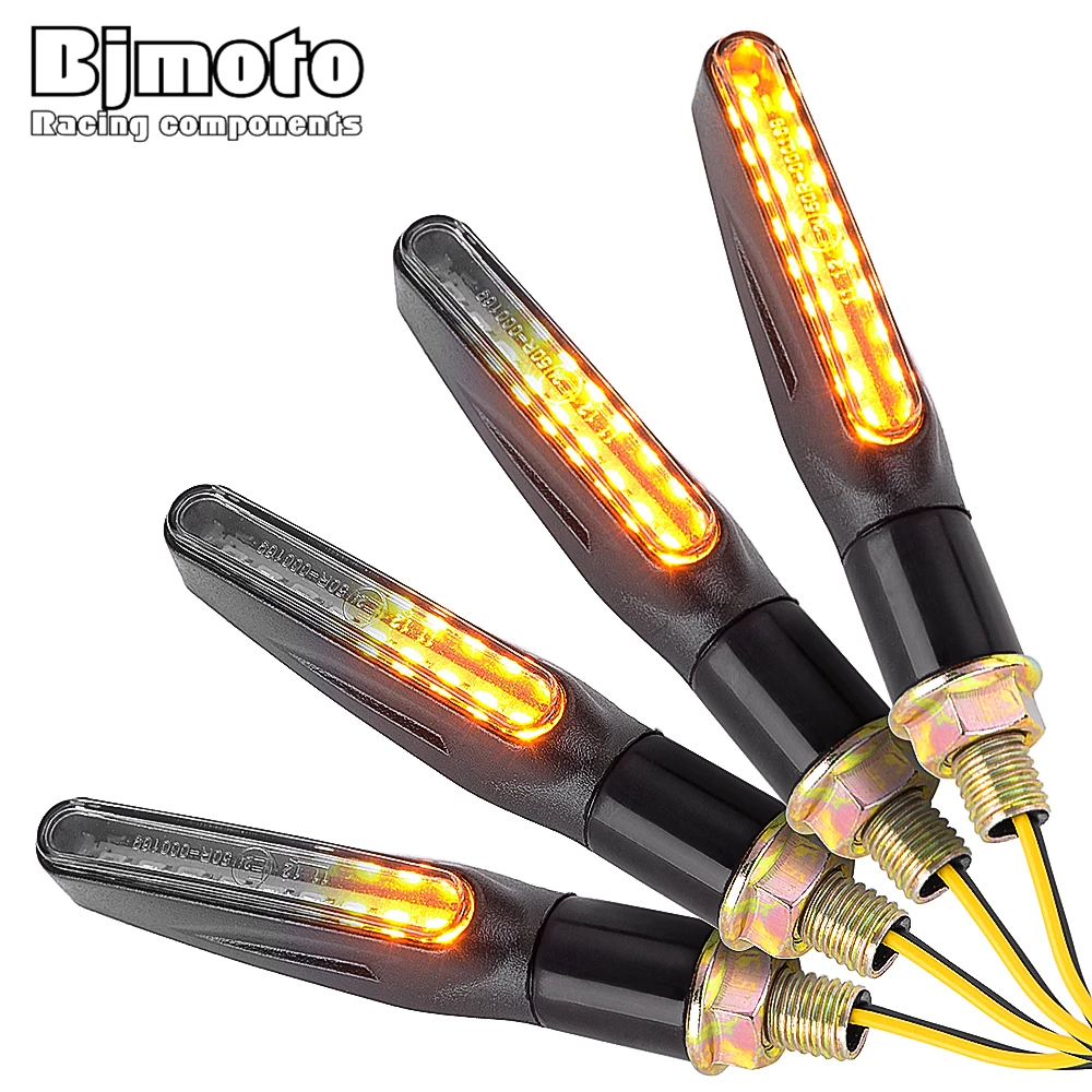 Мигающий светодиодный указатель поворота для мотоцикла 2 шт. индикатор Yamaha Kawasaki