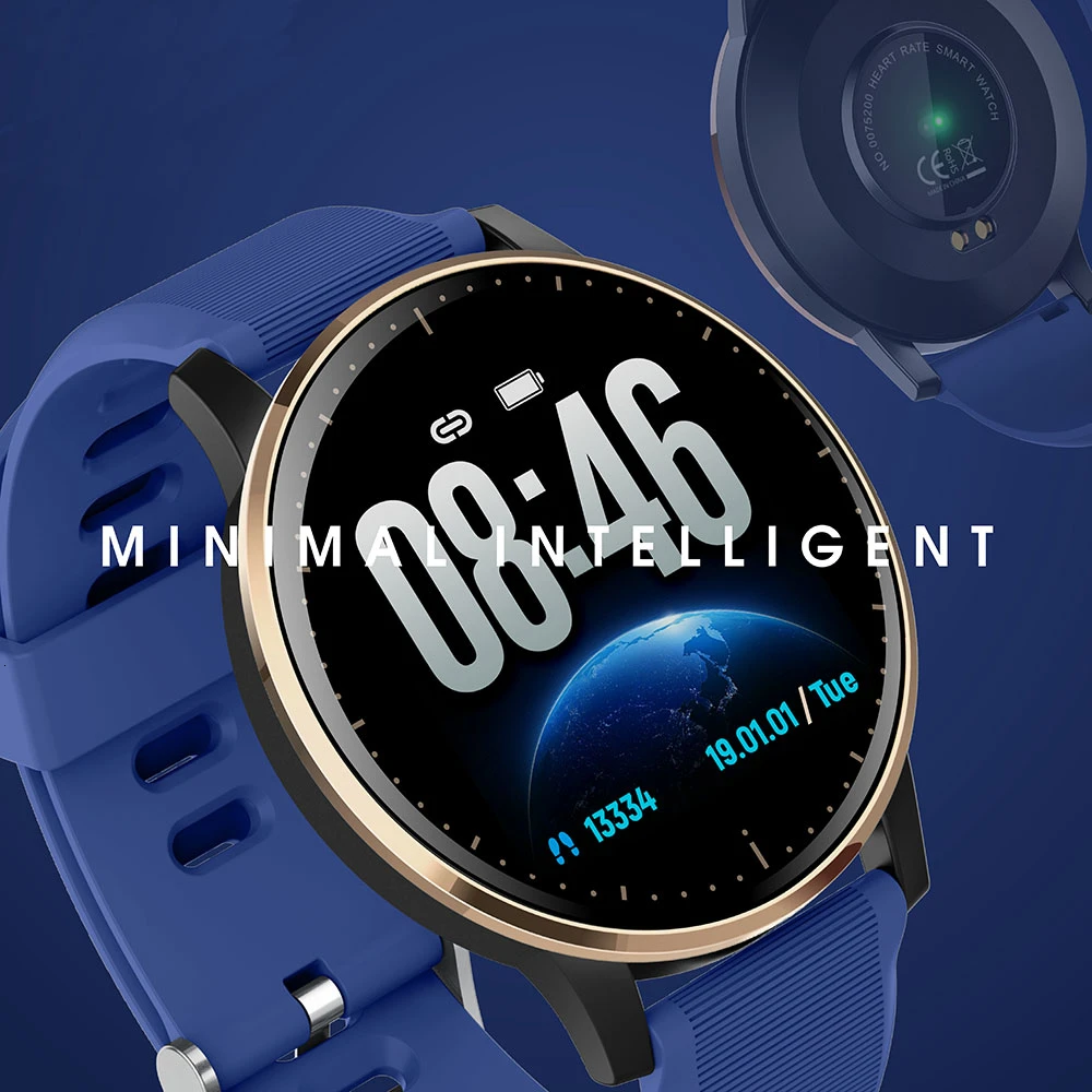 LOKMAT Bluetooth умные часы спортивные мужские водонепроницаемые монитор сердечного ритма фитнес-трекер женские Цифровые Смарт-часы для Android Ios