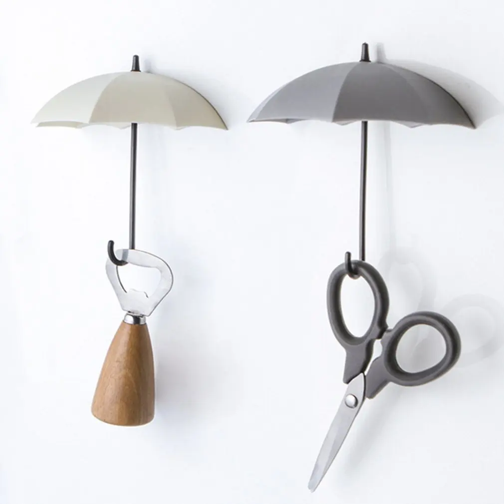 

Creative Umbrella Hooks No Traces Of Nails Cute Small Hooks Behind The Door Glue Cute Hook Wall Hook
