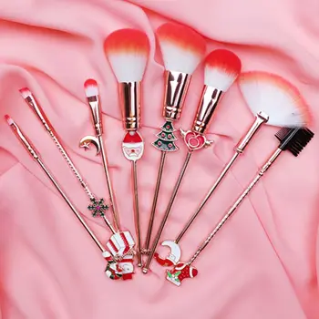 

8pcs Concealer Blush Loose Powder Make Up Brushes Set Gift Brush Foundation Brush Cosmetic Eyeliner Eyebrow Newest