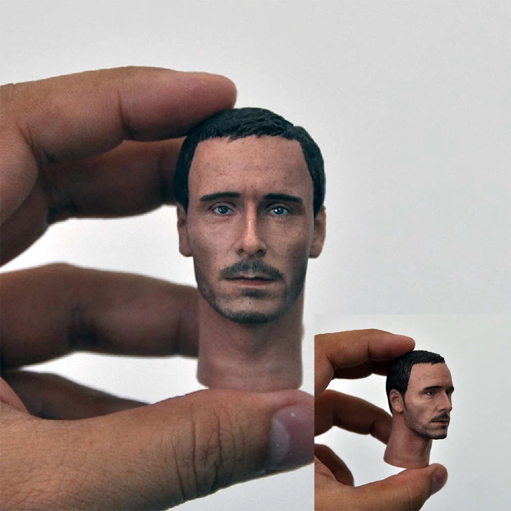 1/6 Scale Michael Fassbender Male Head Sculpt With neck Fit 12'' Figure Body 
