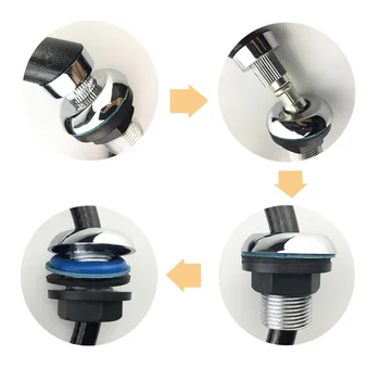 

Bathroom Faucet Connector,High Density Tube - 1/2inch Salon Shower Sprayer Tube Kitchen Pipe Fittings