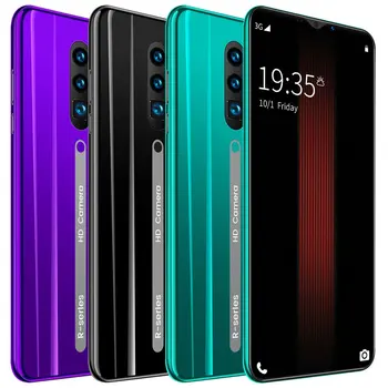 

Rino3 Pro 5.8 Inch Screen Android Phone Purple Water Drop Screen Smartphone Solid Color Mobile Phone Cool Shape Fashion