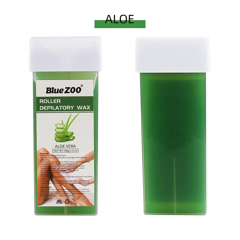 Новинка bluezo100g бутилированный 12 ароматизатор мяч воск Удобный скорость высвобождения волос канифоль пчелиный воск полосы воск быстрая безопасность удаление волос - Цвет: aloe