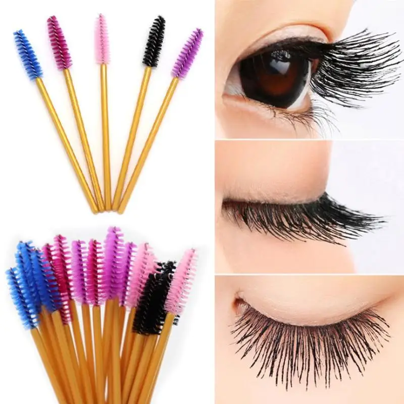 

1 Pcs Eyelash Extension Disposable Eyebrow Brush Mascara Wand Applicator Spoolers Eye Lashes Cosmetic Brushes Set Makeup Tools