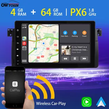 

9" Android 9.0 Car Multimedia Player For BMW 3 Series E46 M3 Rover 75 MG ZT PX6 4GB+64GB 5*USB GPS Navigation Radio TDA7850 HDMI