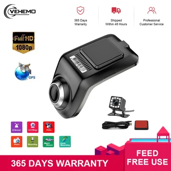 

VEHEMO Car Dvr Dash Cam ADAS Video Recorder Auto Camera Lens support Rear View Camera Registrator Dashcam DVRs Camcorder