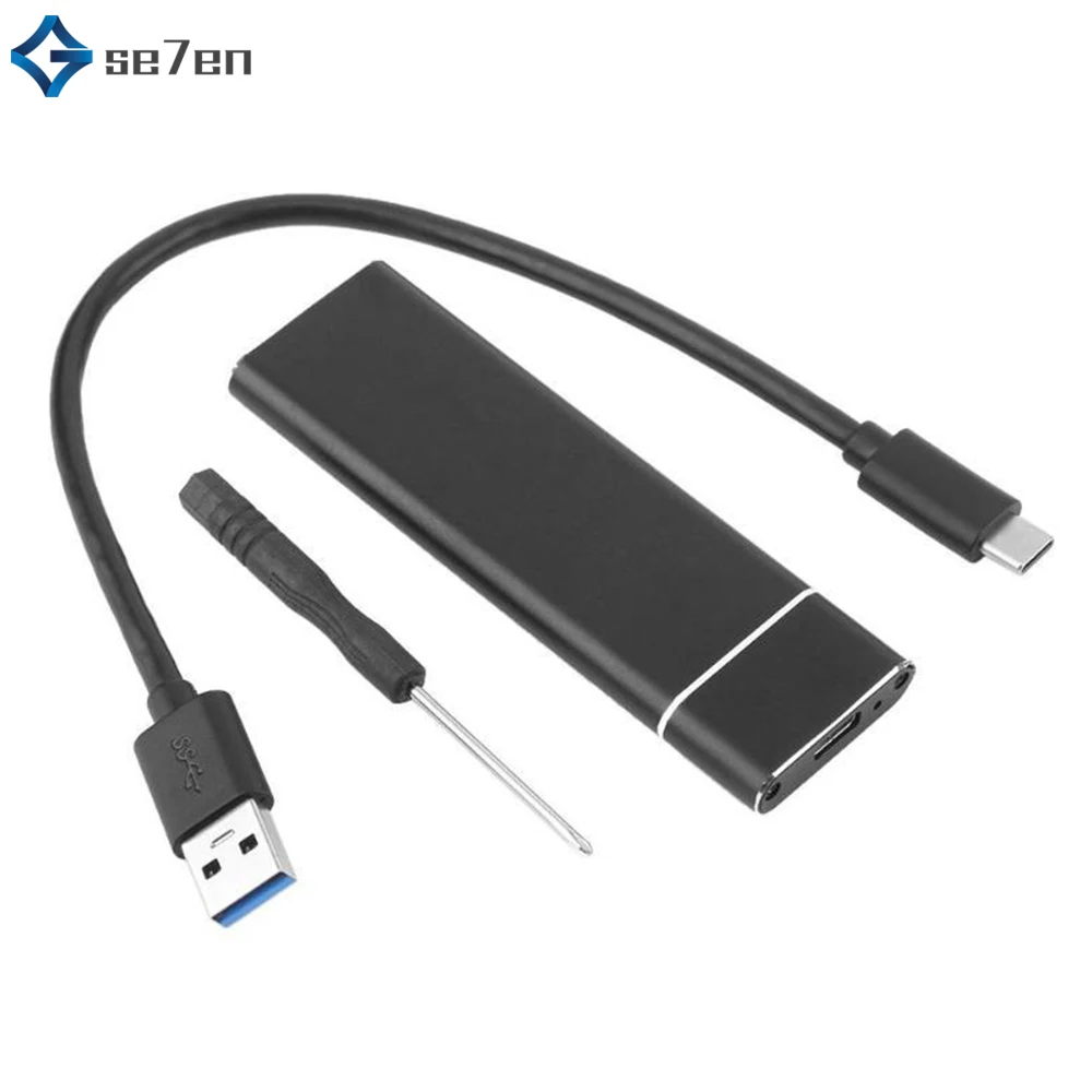 USB 3,1 к M.2 NGFF SSD мобильный жесткий диск коробка адаптер карта Внешний защитный корпус для m2 SATA SSD USB 3,1 2230/2242/2260/2280