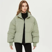 

Autumn Winter Za Women Jackets Thicken Streetwear Oversized Parkas Long Batwing Sleeve Pockets Female Coats Mujer Tops