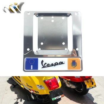 

MOFO CAIZHUANGSHI License Plate Holder for Piaggio VESPA Scooter GTS GTV LX Primavera Sprint PX 50th Anniversary Universal