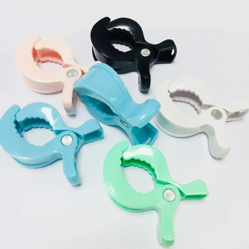 

Candy Blue Lamp Pram Stroller 1pc To Hook Muslin And Toys Blanket Clips Plastic Universal Clip Baby Toys Accessories