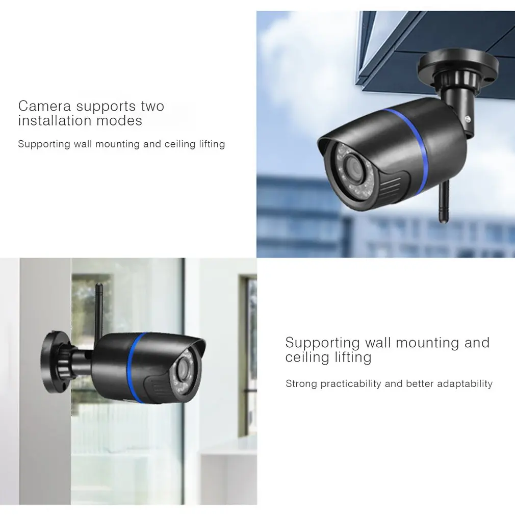 

HD Wireless WIFI IP Camera 1080P HD Network Cam CCTV In/Outdoor Security IR Night Indoor and outdoor home night vision