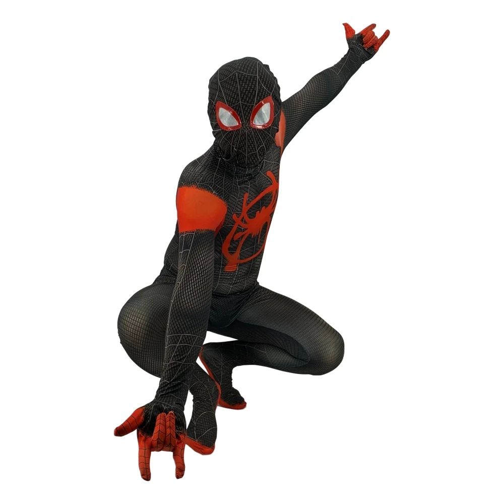 2020 взрослые и дети паук в Spider текстами сюжетами из миль Morales Косплэй костюм зентай