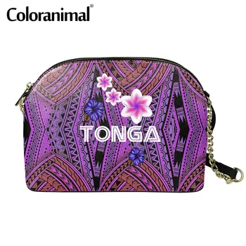 

Tribal Design Polynesian Plumeria Printed Lady Casual Messenger Bag Female PU Leather Shoulder Sling Bag Small Crossbody Bag Hot