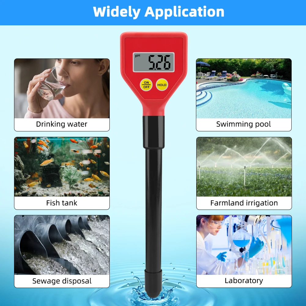 PH-98103 Pen Type Ph Meter 0.1 High Precision Digital PH Water Quality Tester Po