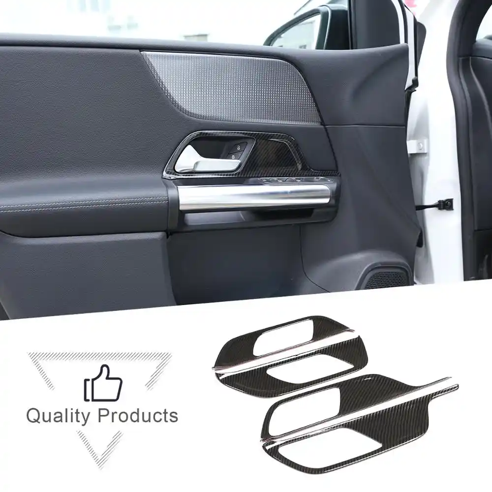 Fur Mercedes Benz B Klasse W247 B200 2019 2020 Abs Carbon Faser Stil Auto Innen Turgriff Abdeckung Trim Rahmen Auto Zubehor Interior Mouldings Aliexpress
