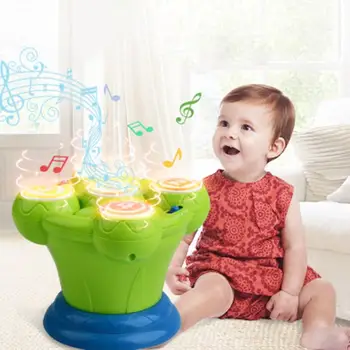 

Early Education Enlightenment Puzzle Infant Toys Multi-function Lighting Baby Plastic Hand Drums Children Music Pat Drum