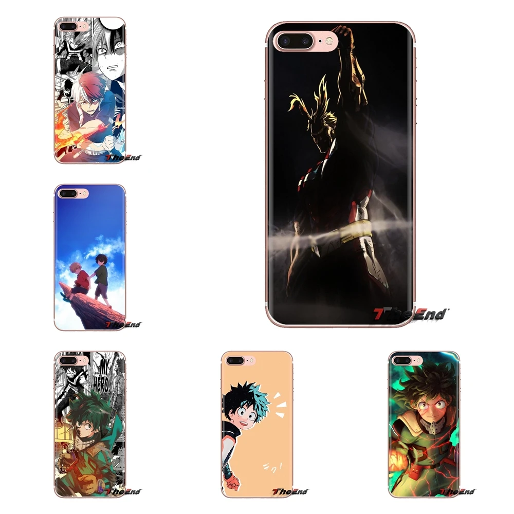 Корпус для iPhone XS Max XR X 4 4s 5 5S 5C SE 6 6S 7 8 Plus samsung Galaxy J1 J3 J5 J7 A3 A5 My Hero Boku no Academy deku |