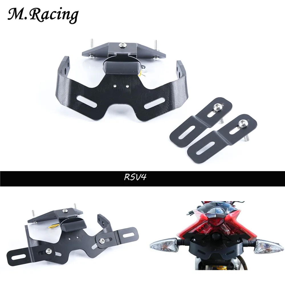 

For Aprilia RSV4 2009-2017 Tuono V4R Motorcycle License Plate Holder License Bracket Tail Tidy Fender Eliminator