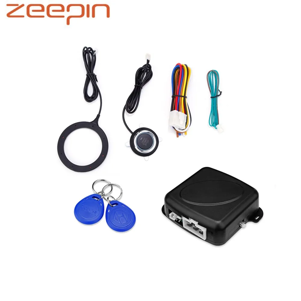 

GY902C Car Anti-theft System Engine Push Start Button Stop RFID Lock Ignition Switch Keyless Entry Immobilizer Burglar Alarm