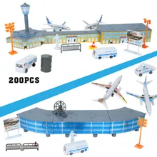 Самолет песок модель стола аэропорт собранная Игрушка имитация сцены игрушки