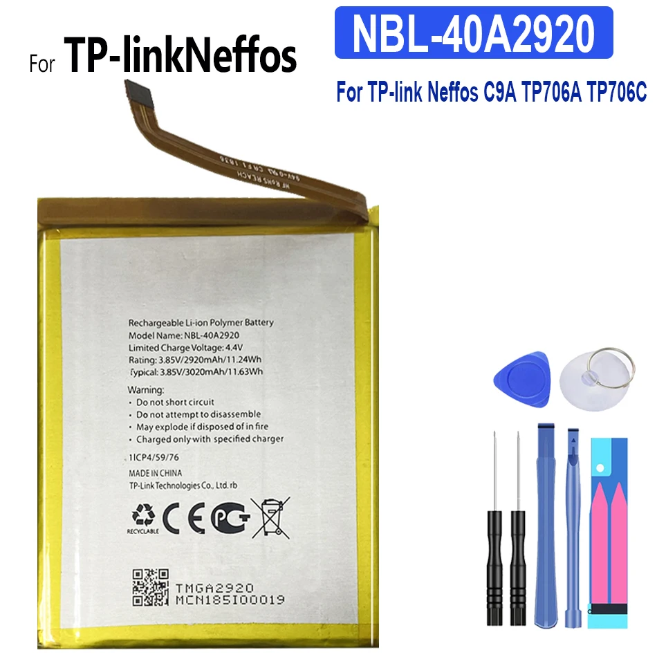 NBL-40A2920 Battery 3020mAh For TP-link Neffos C9A TP706A TP706C Mobile Phone Bateria | Мобильные телефоны и аксессуары