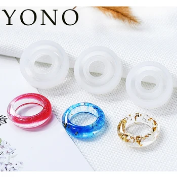 

YNON 16 17 18 mm Silicone Casting Rings Mold For DIY Resin Jewelry Rings Mold Silicone Casting Mold Tools For Clay Epoxy Resin