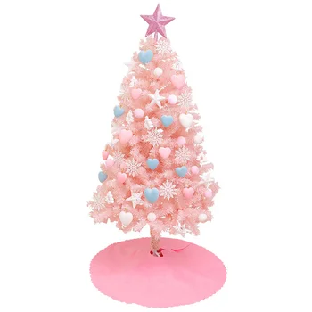 

Sweet Pink Christmas Tree Home Decoration Figurines Christmas Decoration Accessories Party Props Market Exhibition Props Crafts